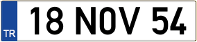 Truck License Plate